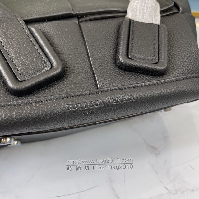 Bottega veneta高端女包 KF008 寶緹嘉荔枝紋黑色arco29 BV經典款mini手拎肩背包  gxz1218